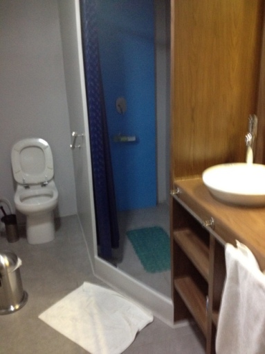 large toilet and great shower