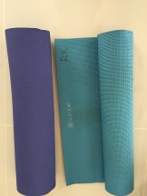 Our yoga mats; yay!!