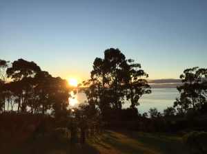 Dawn breaks in Tasmania