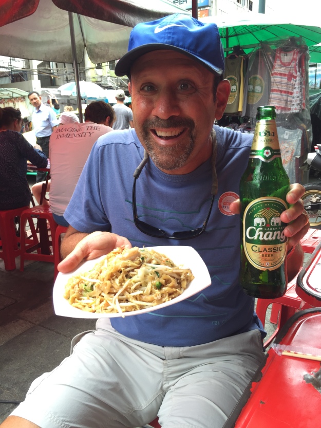 Enjoying street food in Thailand